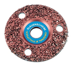 Шлифовальный диск для обработки копыт высокого качества Kerbl Super. 115 мм, плотное нанесение